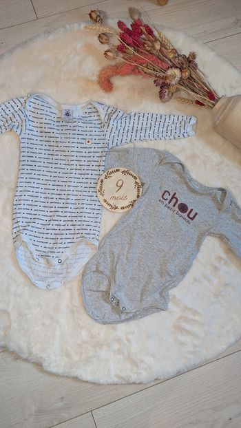 Bodies petit bateau 9 mois 