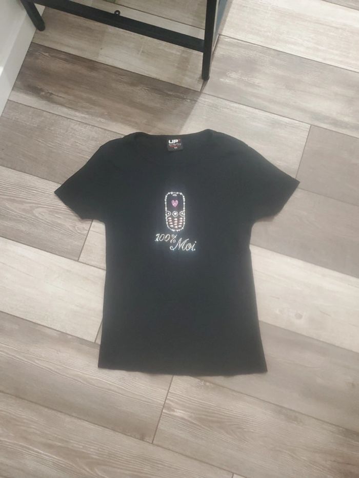 Tshirt noir en coton - taille 1