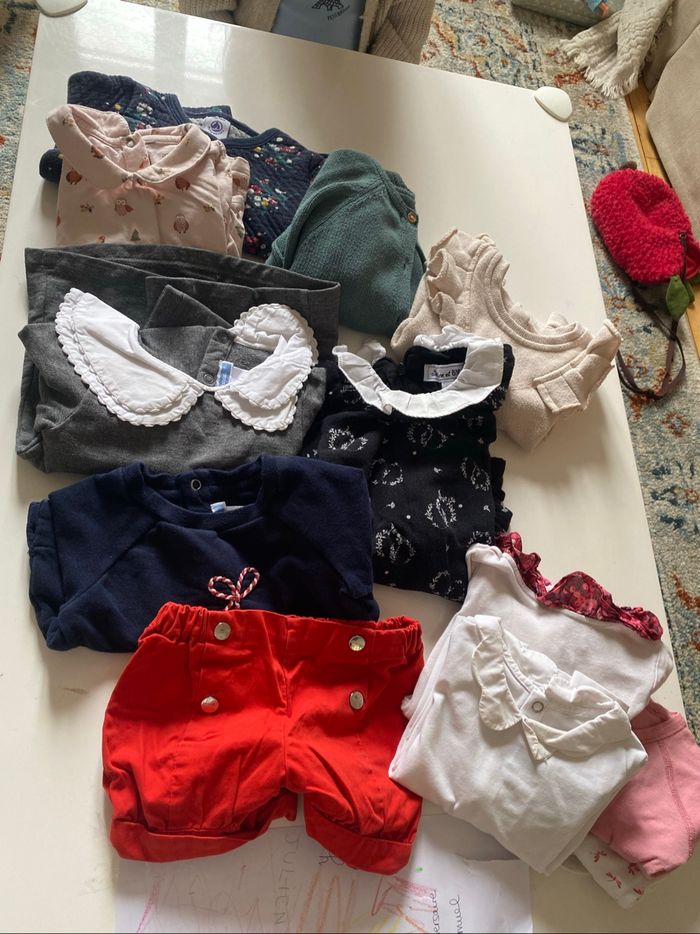 Lot vêtements fille 12 mois