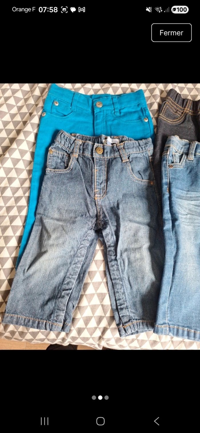 Lot pantalons garçon 1 an - photo numéro 2