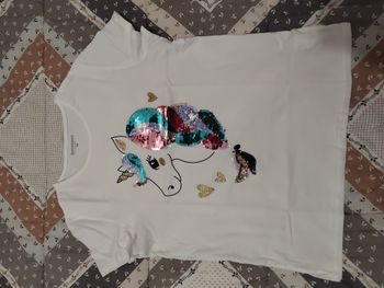 T Shirt fille 14 ans manche courte