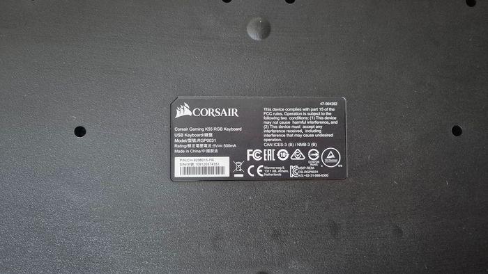 Clavier ordinateur Corsair Gaming K55 RGB - photo numéro 3