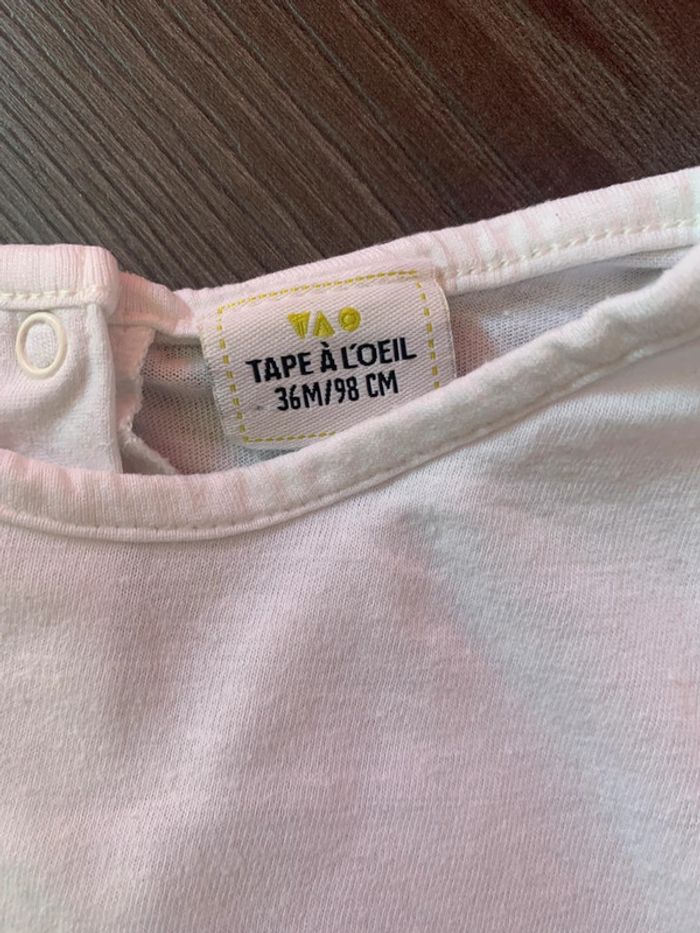 Lot de deux tee shirt 36 mois tape à l’œil - photo numéro 4