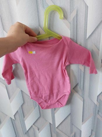 body rose manche longue