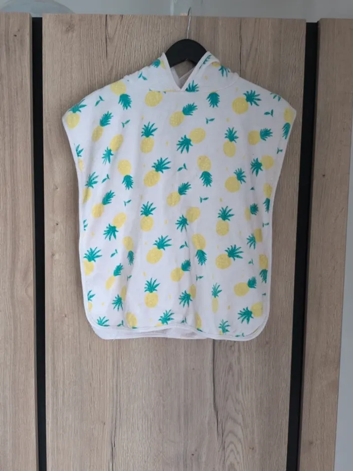 Serviette de bain poncho enfant Kiabi ananas