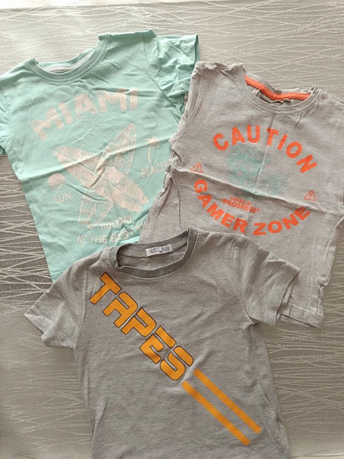 Lot de t-shirt 🩵3ans garçon 🩵 - photo numéro 2