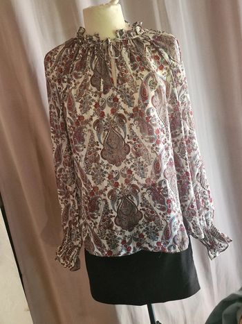 Blouse bohème transparente