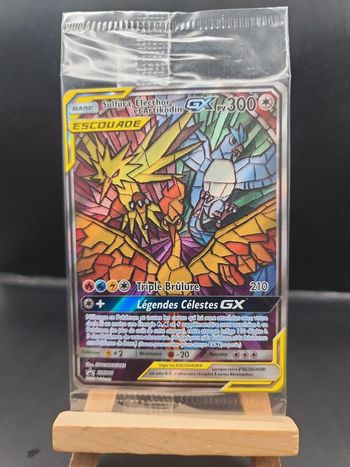 Pokemon Sulfura, Electhor et Artikodin GX SM 210 carte promo scellé