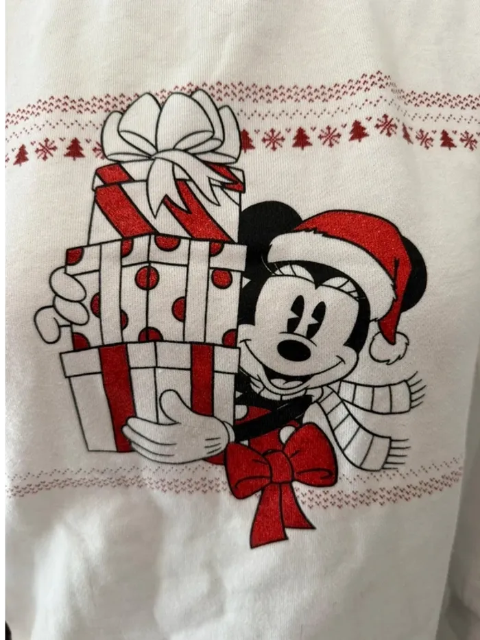 Pull mickey mouse blanc taille XS - photo numéro 2