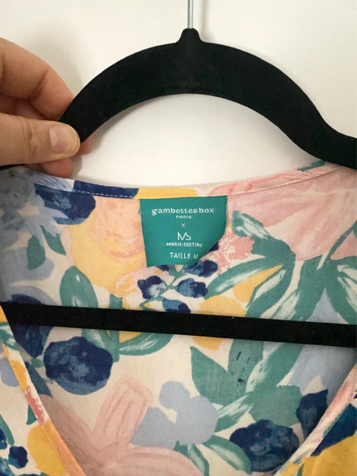 Robe D’Ete Sans Manches  Imprimée Fleurs Taille M - photo numéro 5