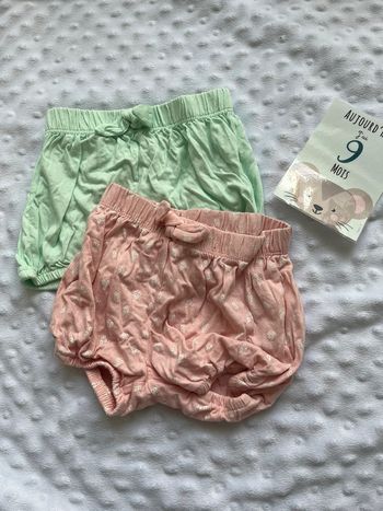 Lot de 2 shorts 9 mois