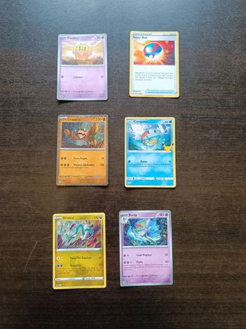 Lot de 6 cartes POKEMON