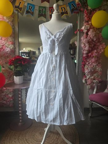 Robe 100% coton blanche taille xl