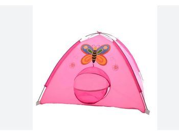 Tente pour enfants papillon rose 