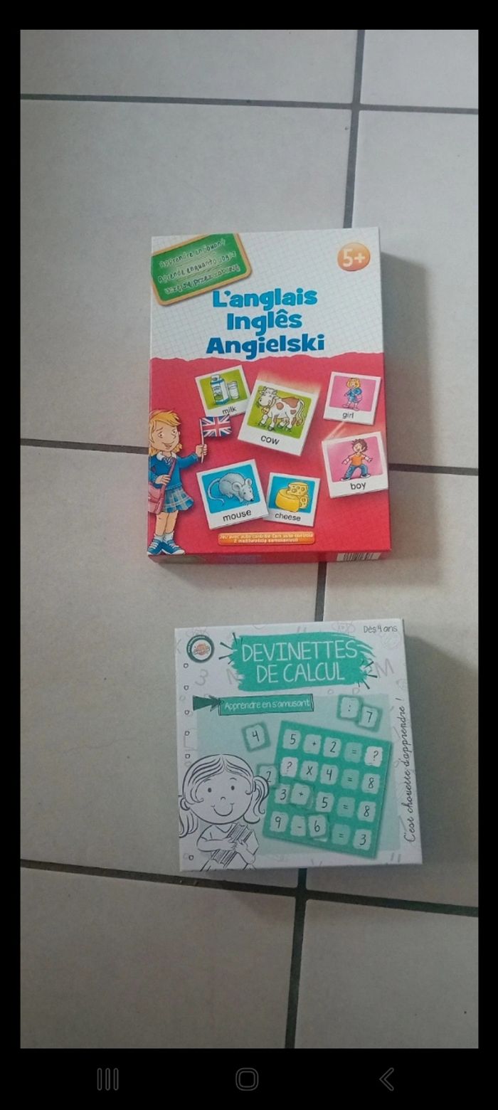 Lot de 2 jeux éducatifs