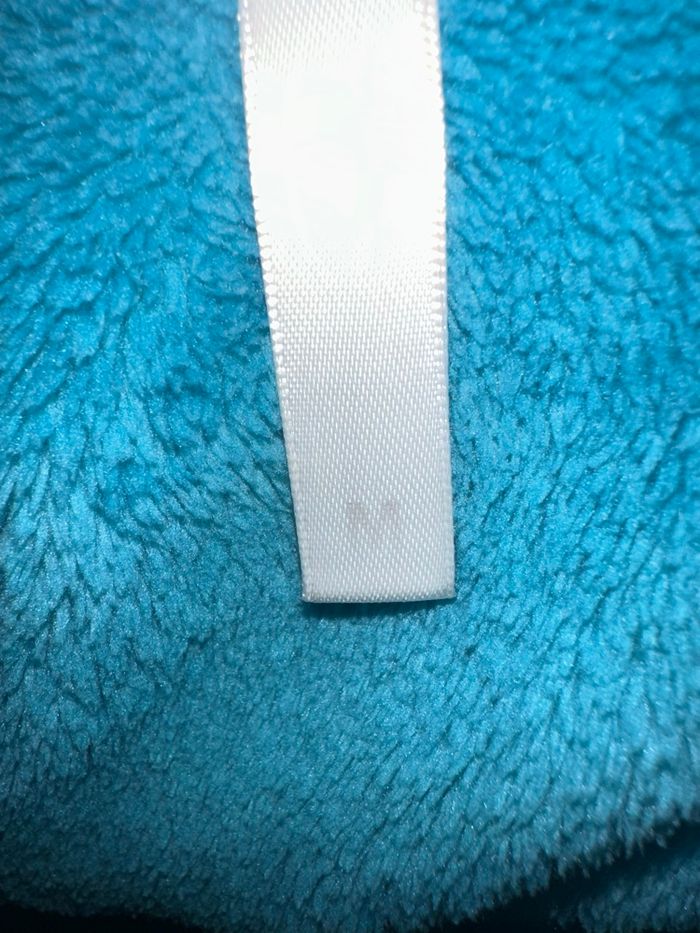 Robe de chambre peignoir polaire bleu canard Vintage T38 M - photo numéro 6