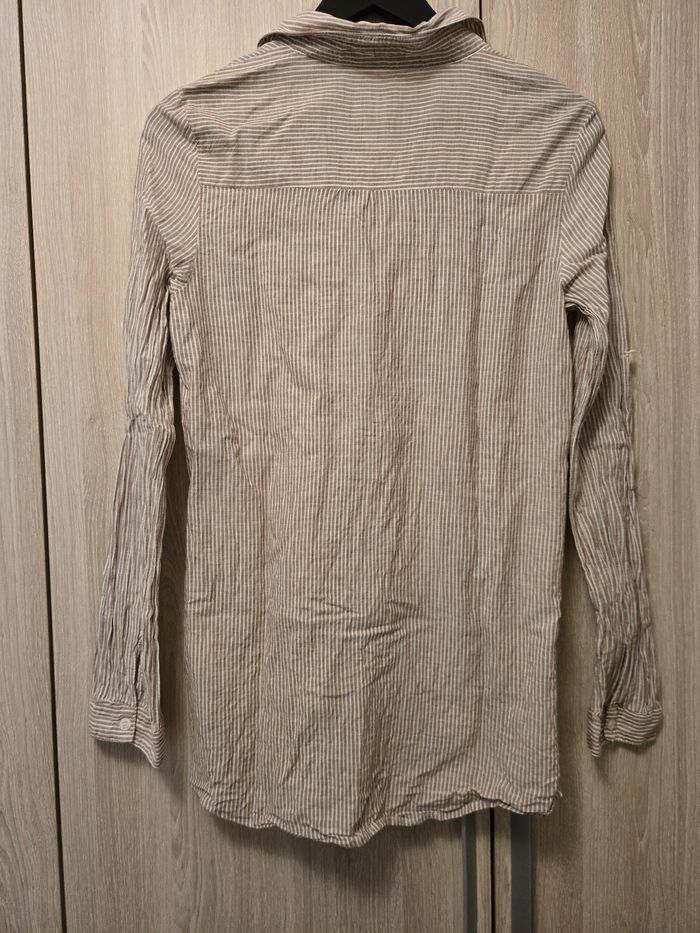 Chemise à rayures marron - photo numéro 2