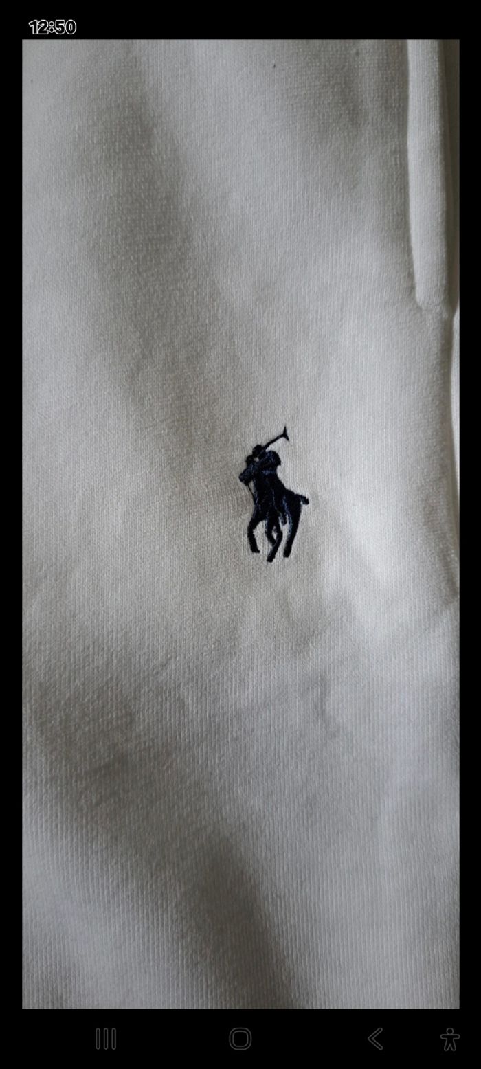 Ensemble Ralph Lauren short blanc et tee-shirt blanc . Taille : S - photo numéro 3
