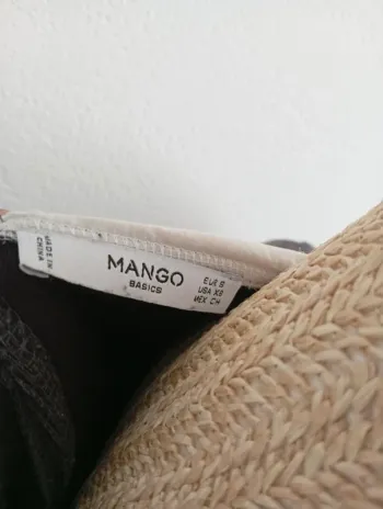 Robe vintage d'été mango courte écolière col claudine s grey dress