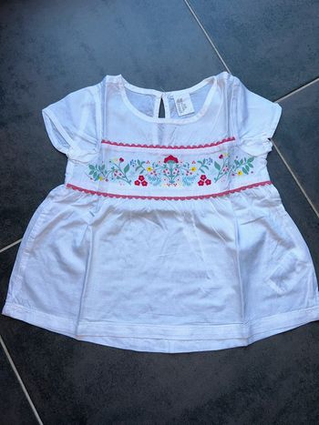 Blouse chemisier léger manches courtes bébé fille H&M