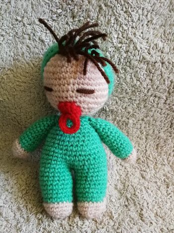 Poupée bébé dormeur crochet fait main