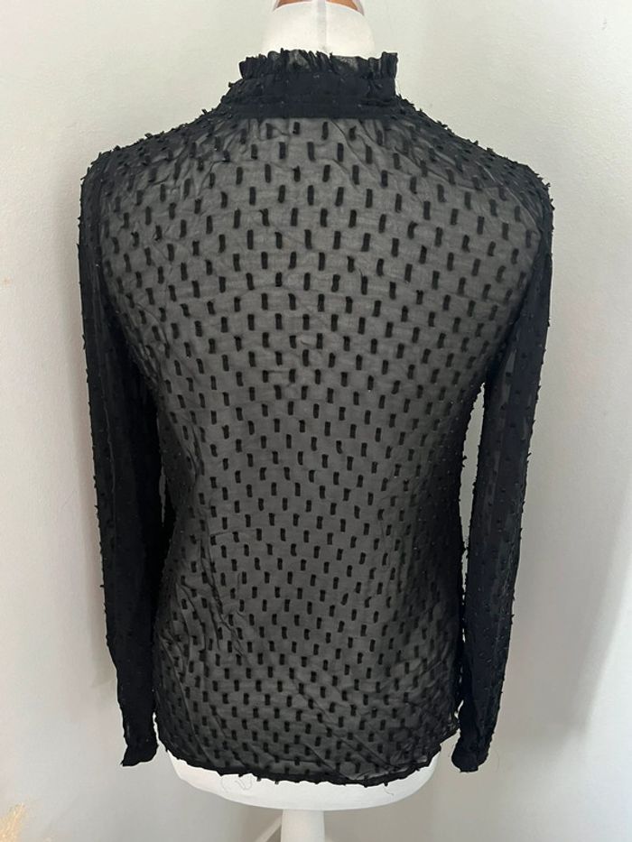 Blouse noire transparente Promod S - photo numéro 4