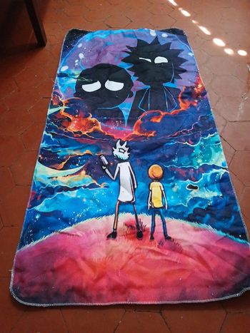 Serviette de plage rick et morty