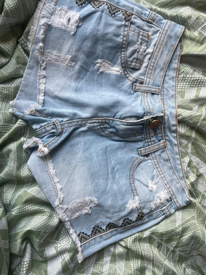 Short en jeans