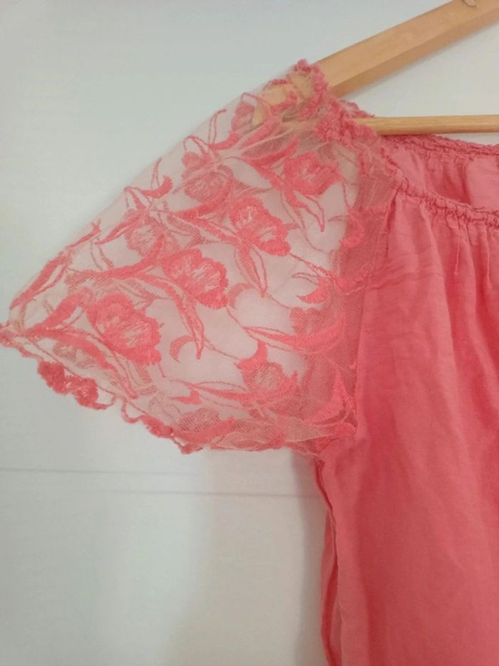 Tee Shirt Rose S/M - photo numéro 2