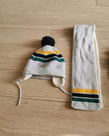Ensemble bonnet écharpe