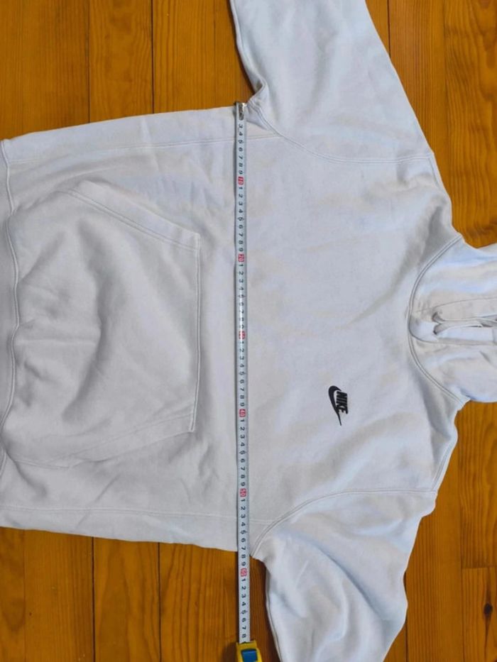 Sweat à capuche Nike - Blanc - Logo Brodé - Taille S - photo numéro 8