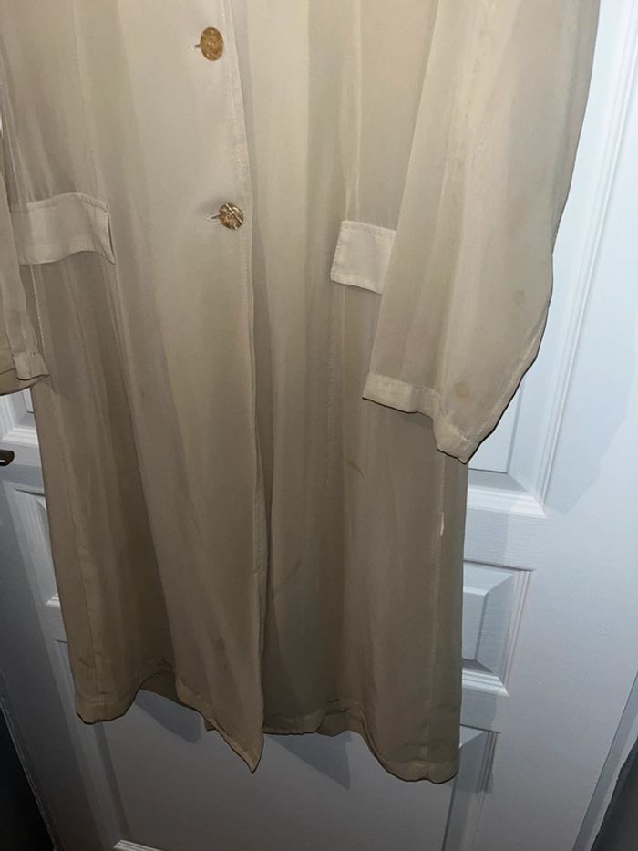 Veste longue beige, taille L - photo numéro 3