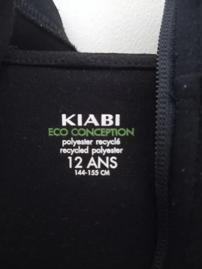 Veste noire de la marque Kiabi - photo numéro 2
