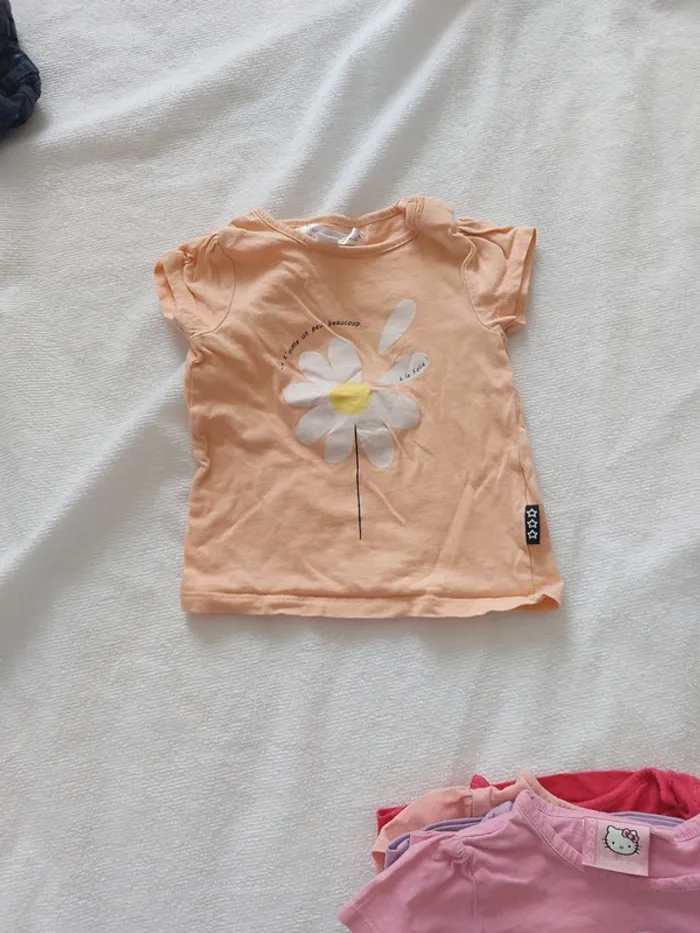 Tee-shirt fille manches courtes 9mois - photo numéro 6