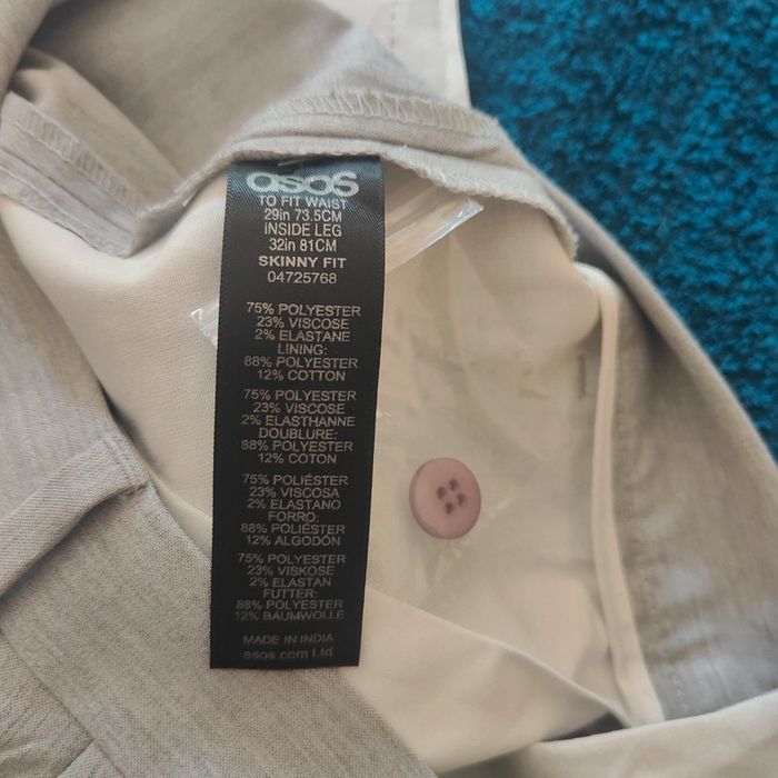 Chino Asos gris 29R skinny fit - photo numéro 4