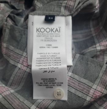 Tunique fantaisie à carreaux Kookaï  34