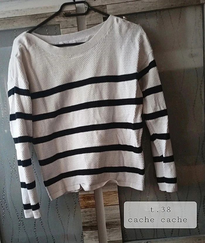 Pull marinière taille 38