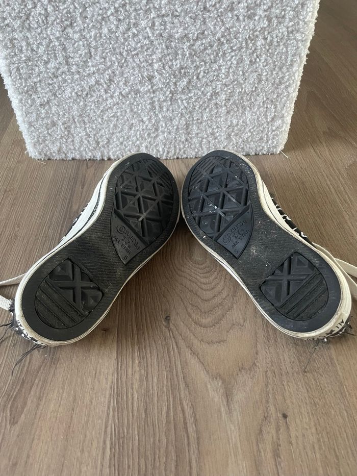 Converse All Star Black OX Cursive Sketched vintage - photo numéro 6