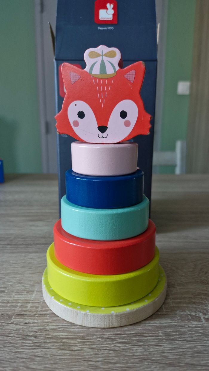 Renard empilable en bois Baby Forest de Janod - photo numéro 2
