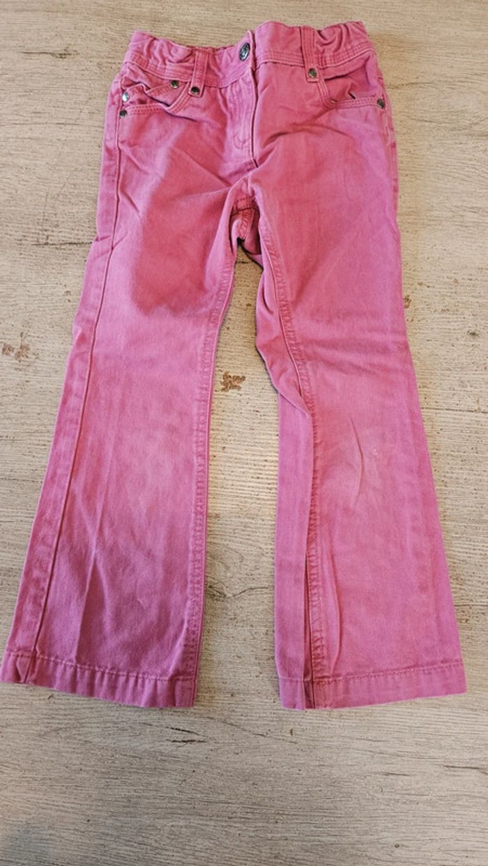 Pantalon rose foncé, ajustable à la taille, évasé dans le bas, NKY, 6 ans - photo numéro 2