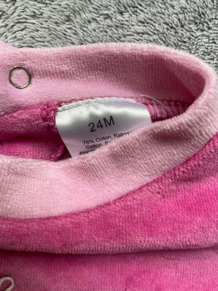 Pyjama velours, fille, 24 mois - photo numéro 4
