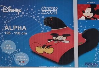 Siège auto Mickey Mouse, rehausseur 126-150cm