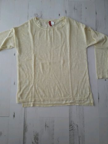 Pull jaune femme H & M  Taille S