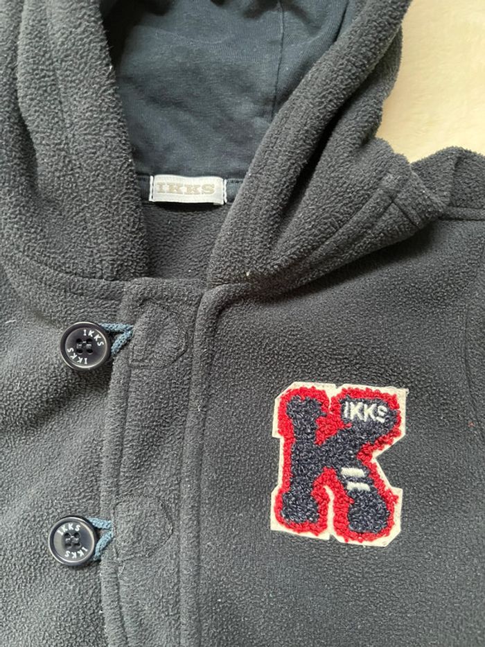 gilet polaire marine IKKS - 2 ans (24 mois) - photo numéro 2