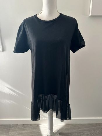 Robe blouse semi transparente noire Zara TS 36