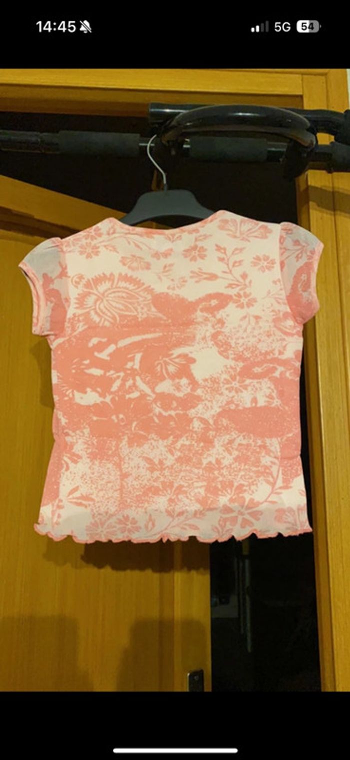 T-shirt rose nafnaf 4 ans - photo numéro 2
