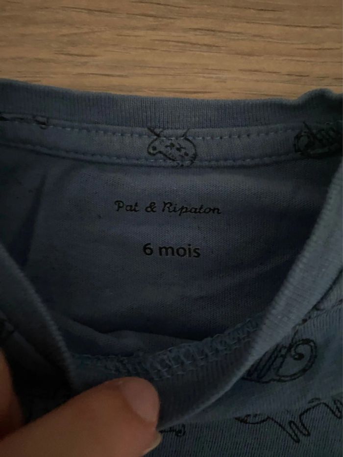 Lot 5 t-shirts manches longues 6 mois - photo numéro 7