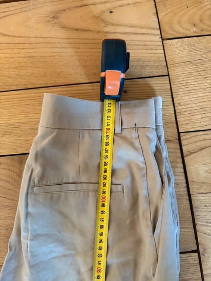 Pantalon droit Zara taille M beige neuf avec étiquette - photo numéro 9
