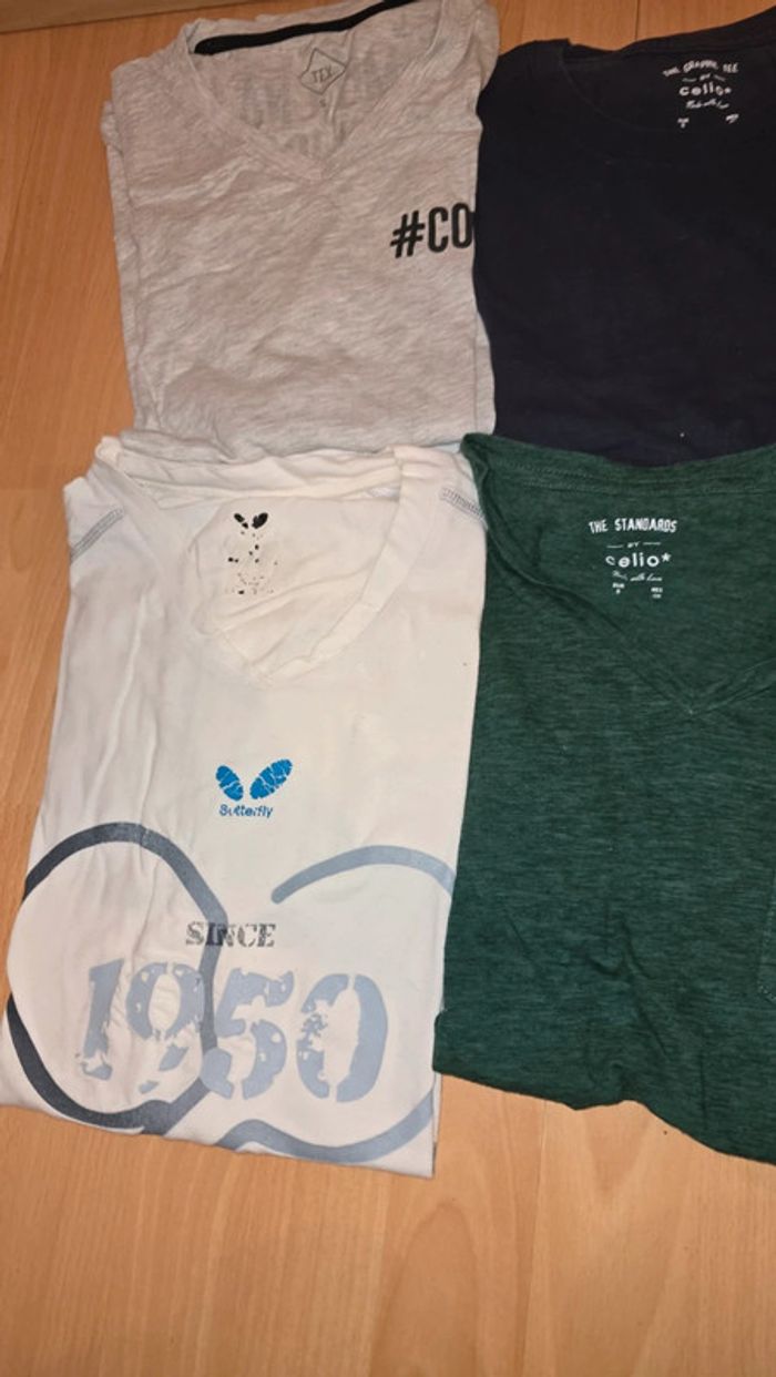 Lot 6 tee-shirt taille S - photo numéro 3