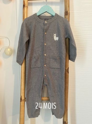 Combinaison sans pieds en maille fine taille 24 mois